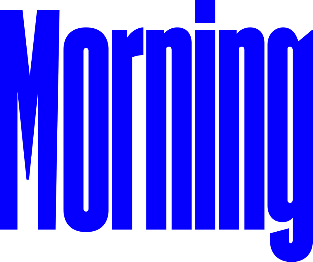 Image of the word Morning set in SIMN