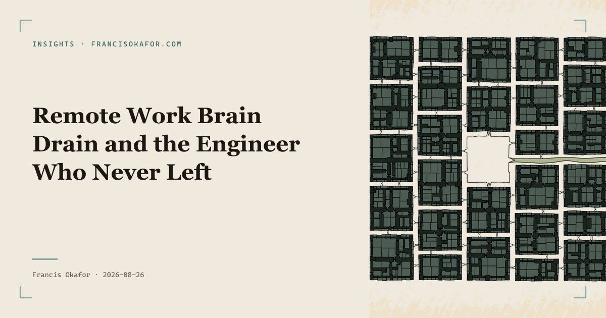Remote Work Brain Drain and the Engineer Who Never Left