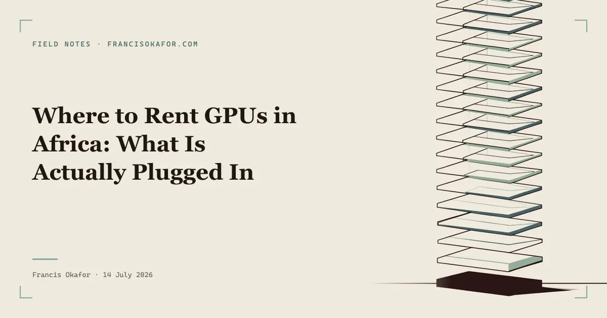 Where to Rent GPUs in Africa: What Is Actually Plugged In