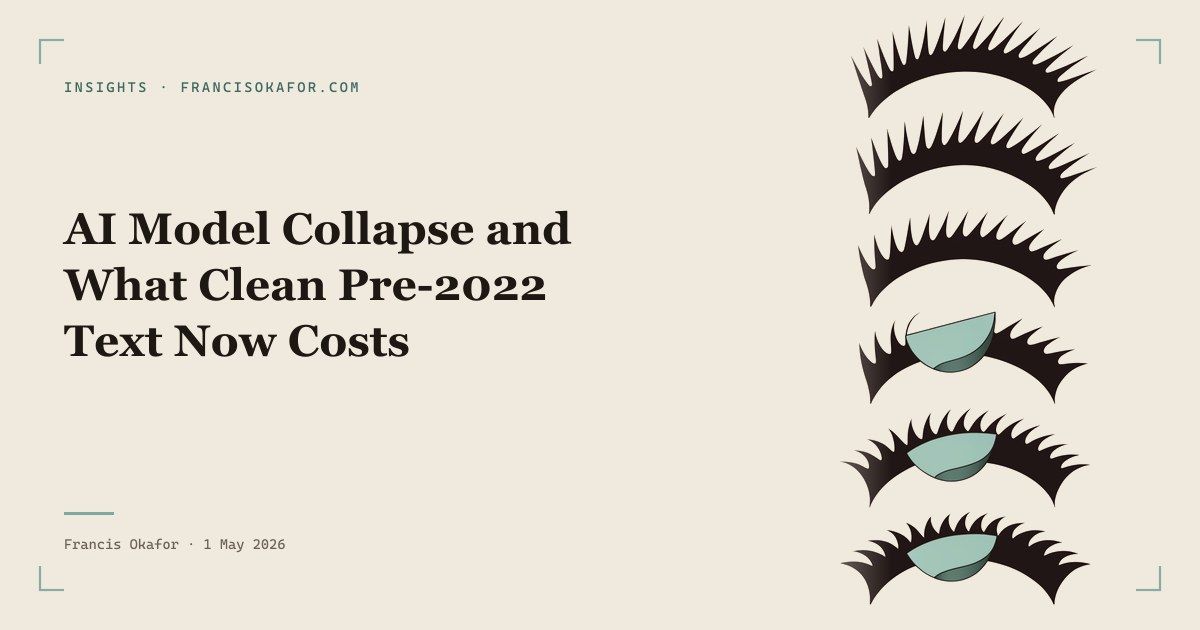AI Model Collapse and What Clean Pre-2022 Text Now Costs