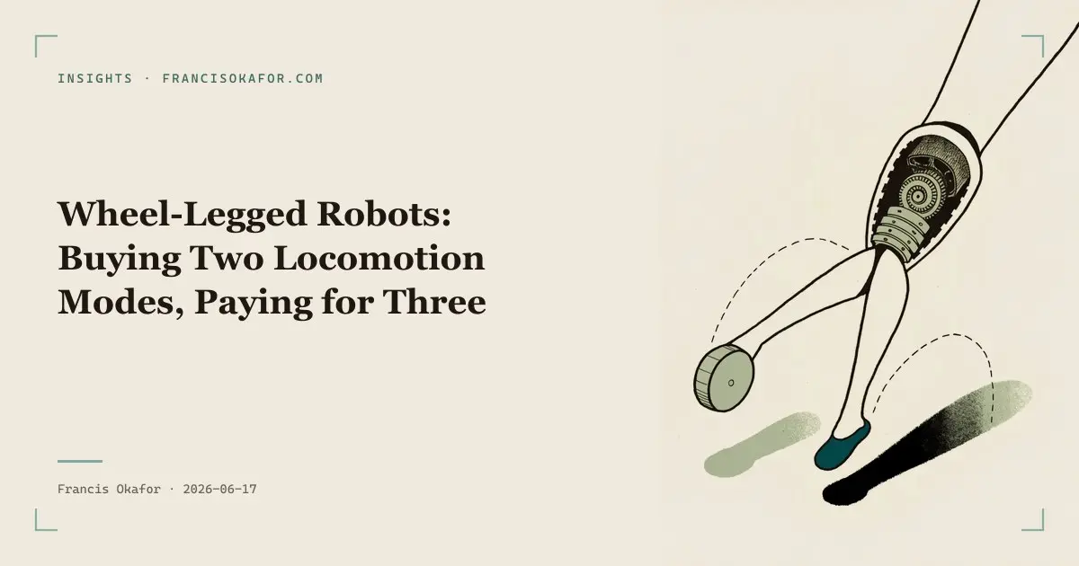 Wheel-Legged Robots: Buying Two Locomotion Modes, Paying for Three