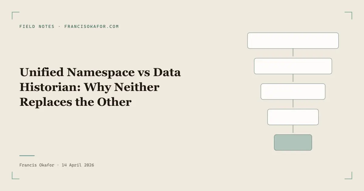 Unified Namespace vs Data Historian: Why Neither Replaces the Other