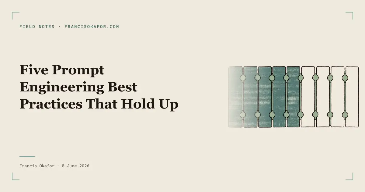 Five Prompt Engineering Best Practices That Hold Up
