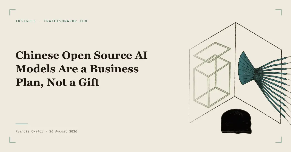 Chinese Open Source AI Models Are a Business Plan, Not a Gift