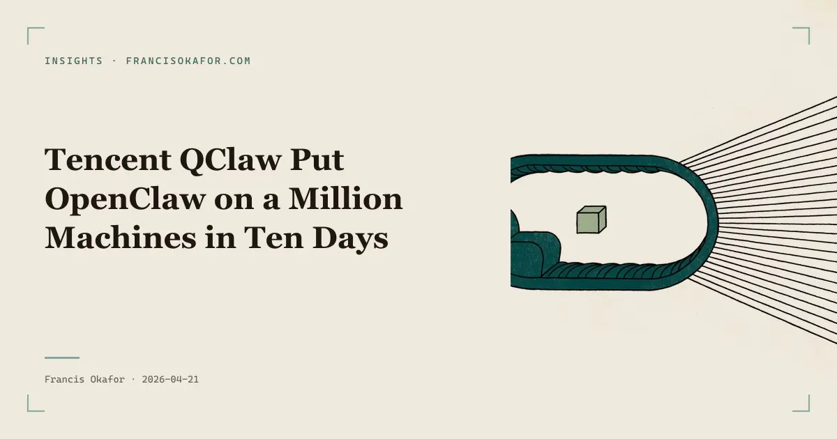 Tencent QClaw Put OpenClaw on a Million Machines in Ten Days