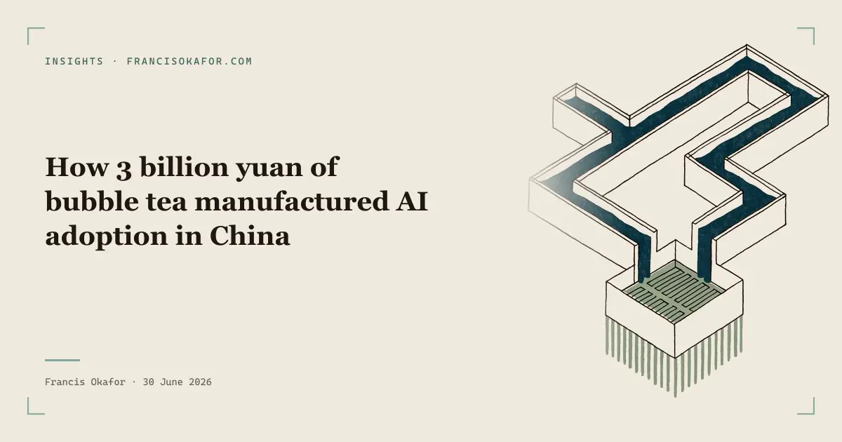 How 3 billion yuan of bubble tea manufactured AI adoption in China