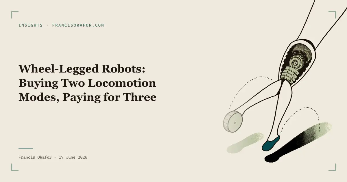 Wheel-Legged Robots: Buying Two Locomotion Modes, Paying for Three