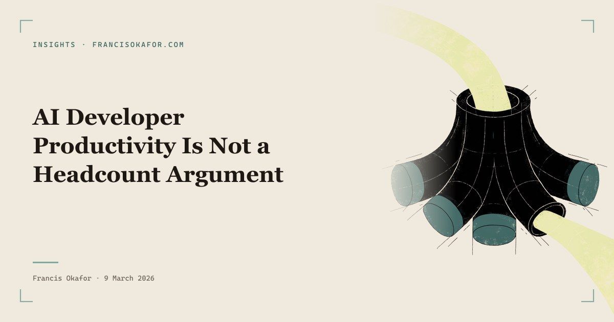 AI Developer Productivity Is Not a Headcount Argument