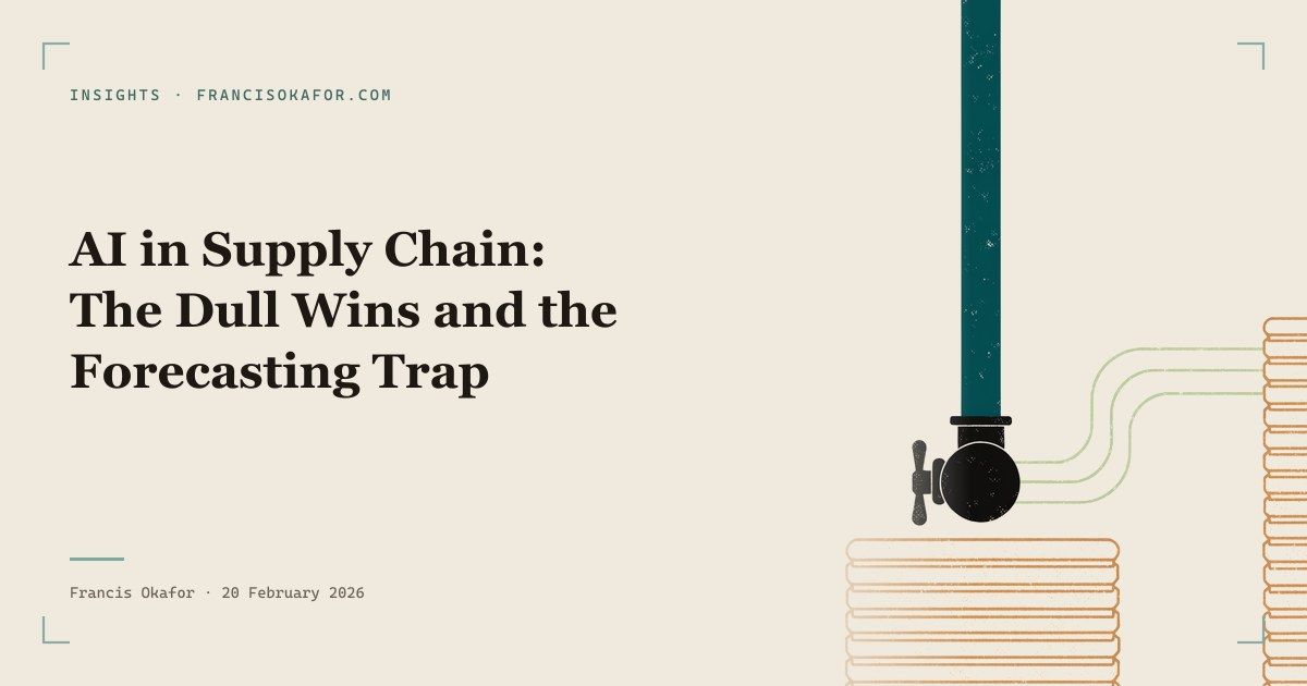 AI in Supply Chain: The Dull Wins and the Forecasting Trap