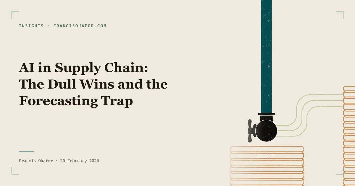 AI in Supply Chain: The Dull Wins and the Forecasting Trap