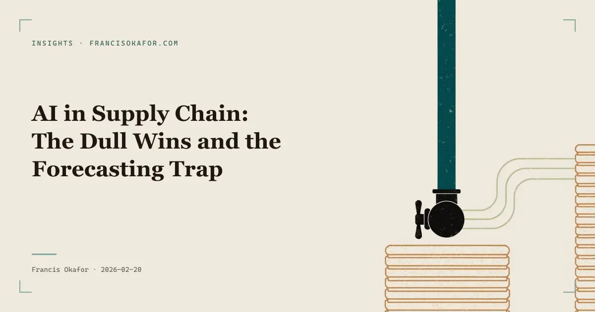 AI in Supply Chain: The Dull Wins and the Forecasting Trap