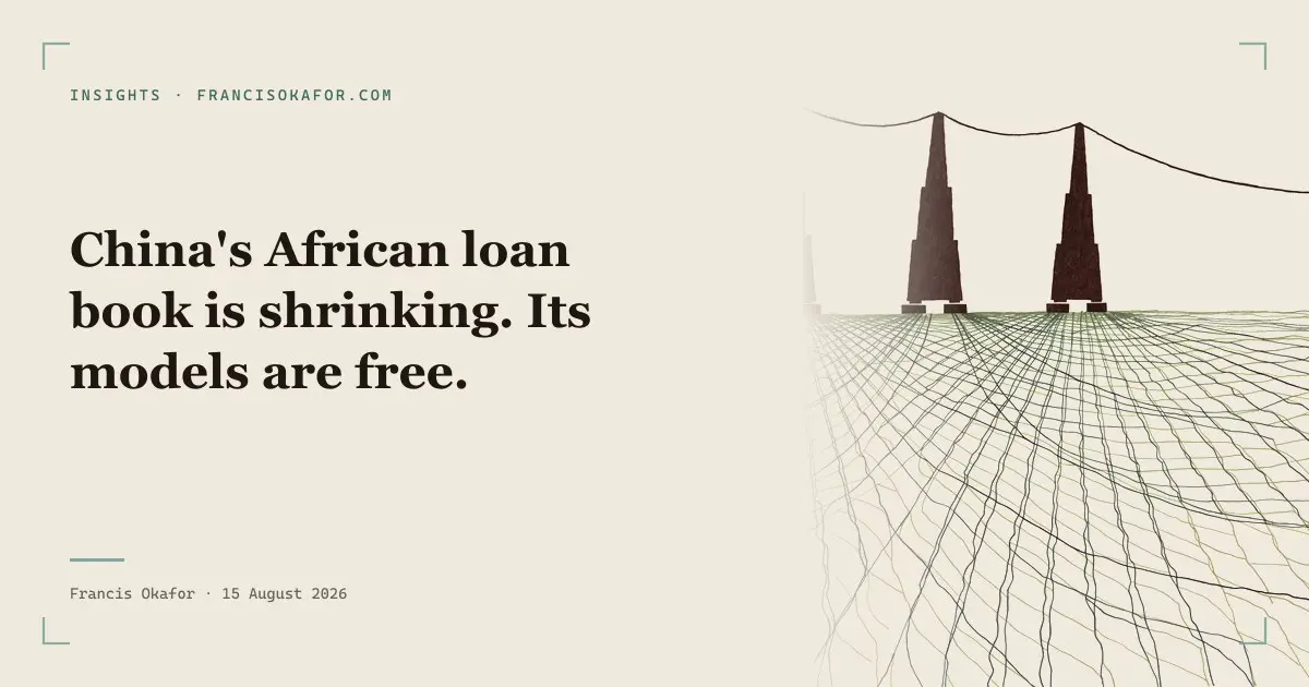 China's African loan book is shrinking. Its models are free.