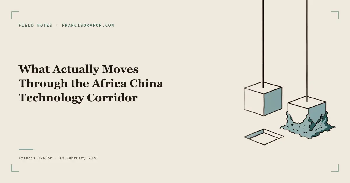 What Actually Moves Through the Africa China Technology Corridor