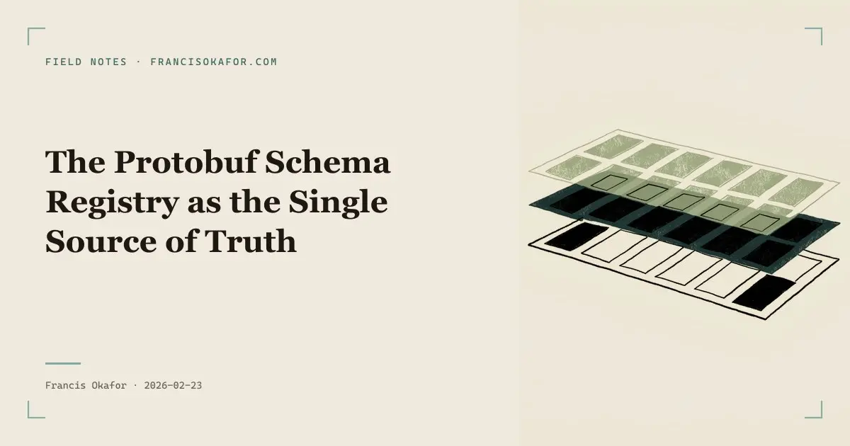 The Protobuf Schema Registry as the Single Source of Truth