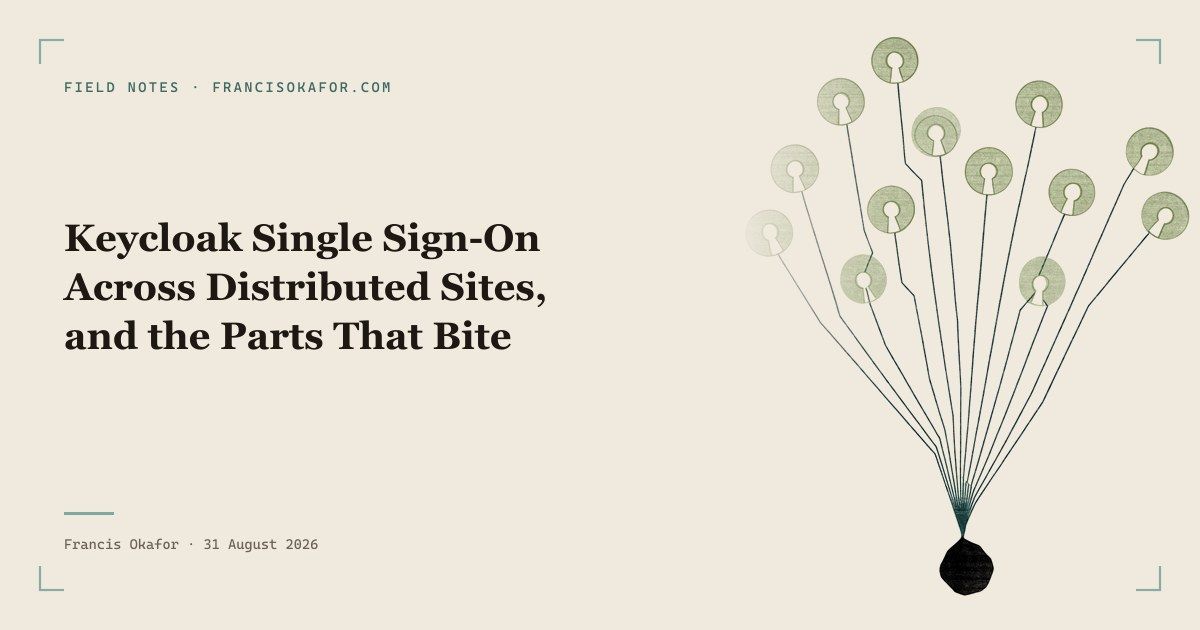 Keycloak Single Sign-On Across Distributed Sites, and the Parts That Bite