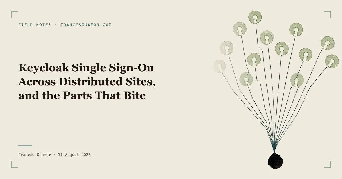 Keycloak Single Sign-On Across Distributed Sites, and the Parts That Bite