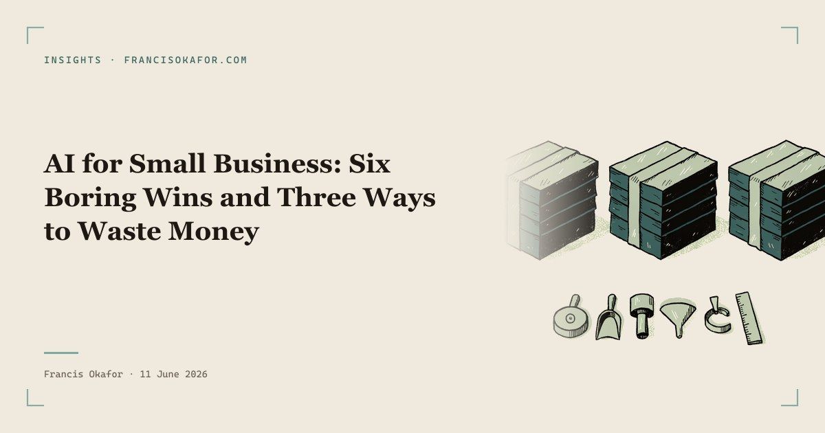 AI for Small Business: Six Boring Wins and Three Ways to Waste Money