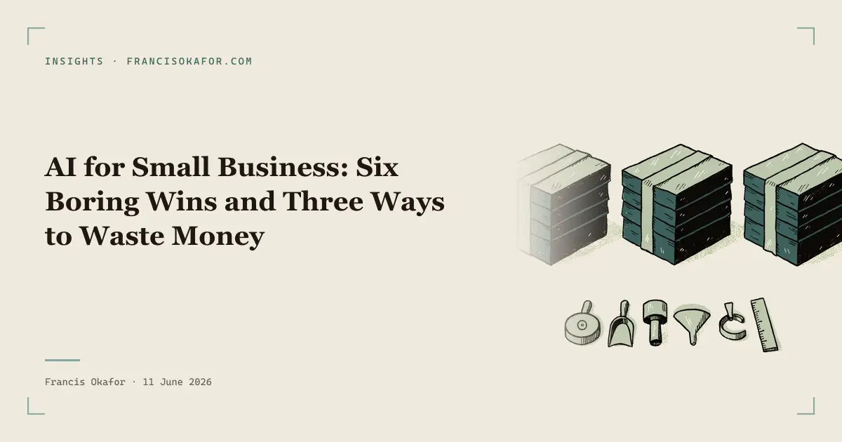 AI for Small Business: Six Boring Wins and Three Ways to Waste Money