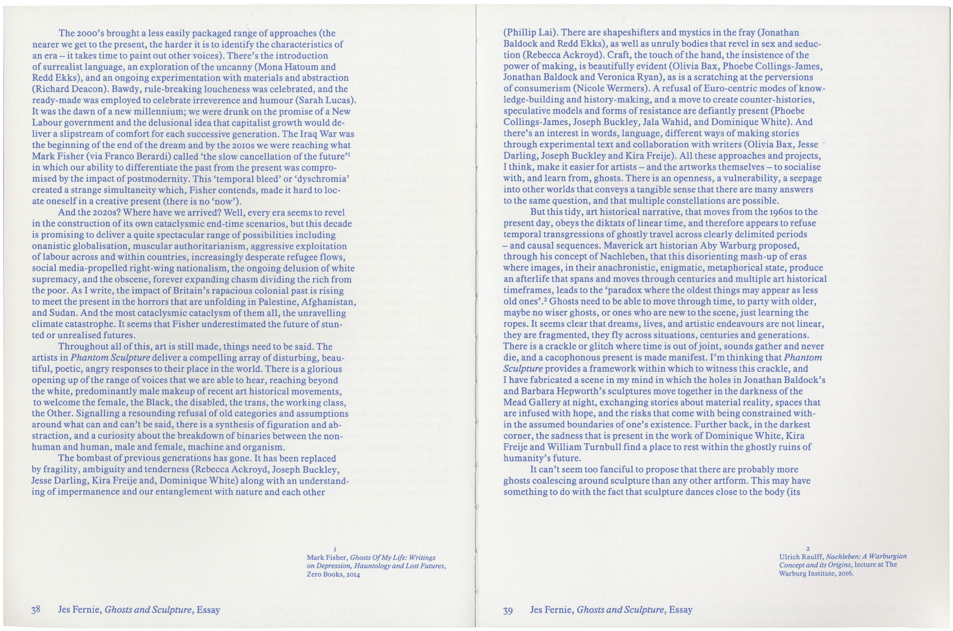 Dense text on two white pages, numbered 38 and 39.