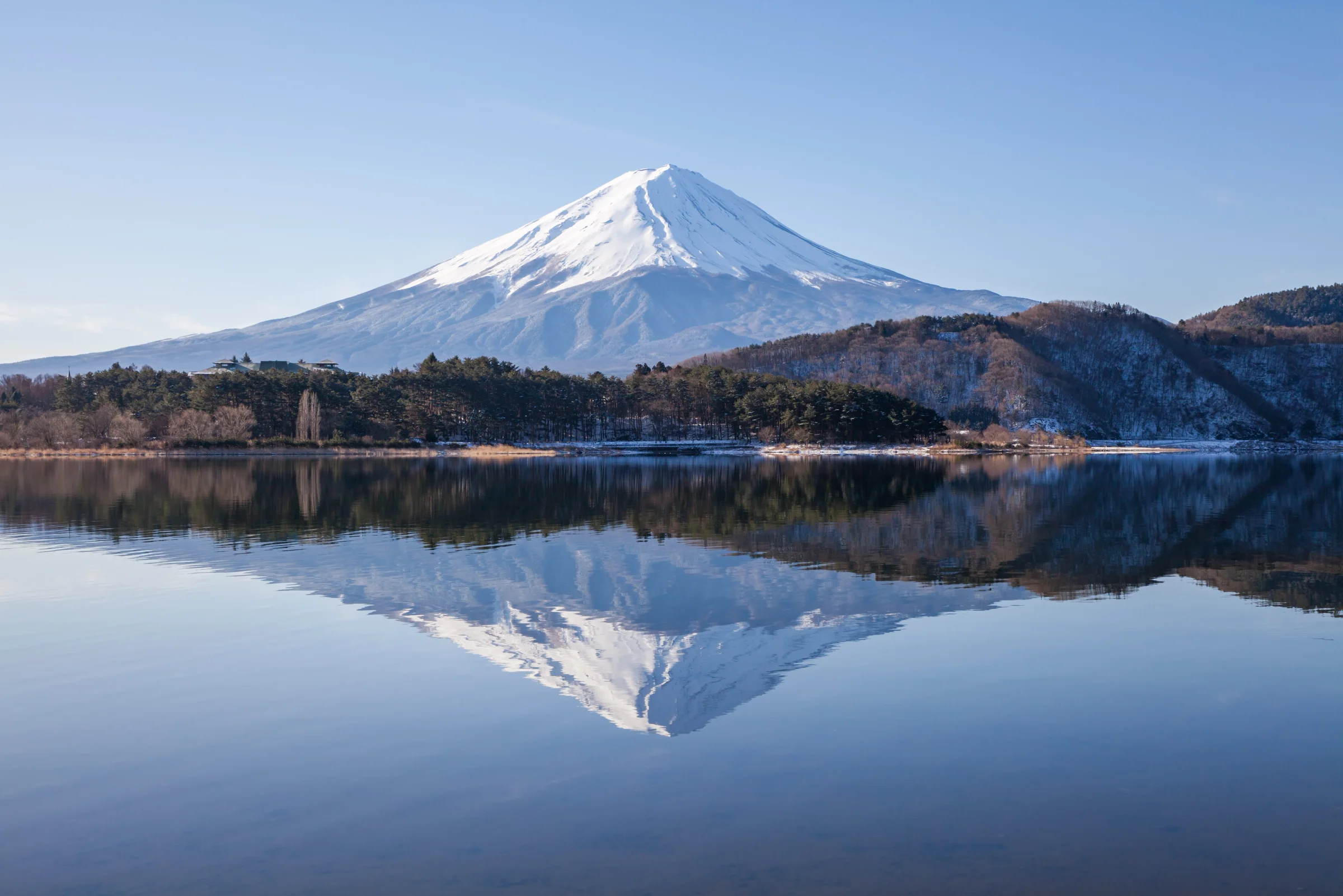 Refleksi Fuji di Danau Kawaguchi