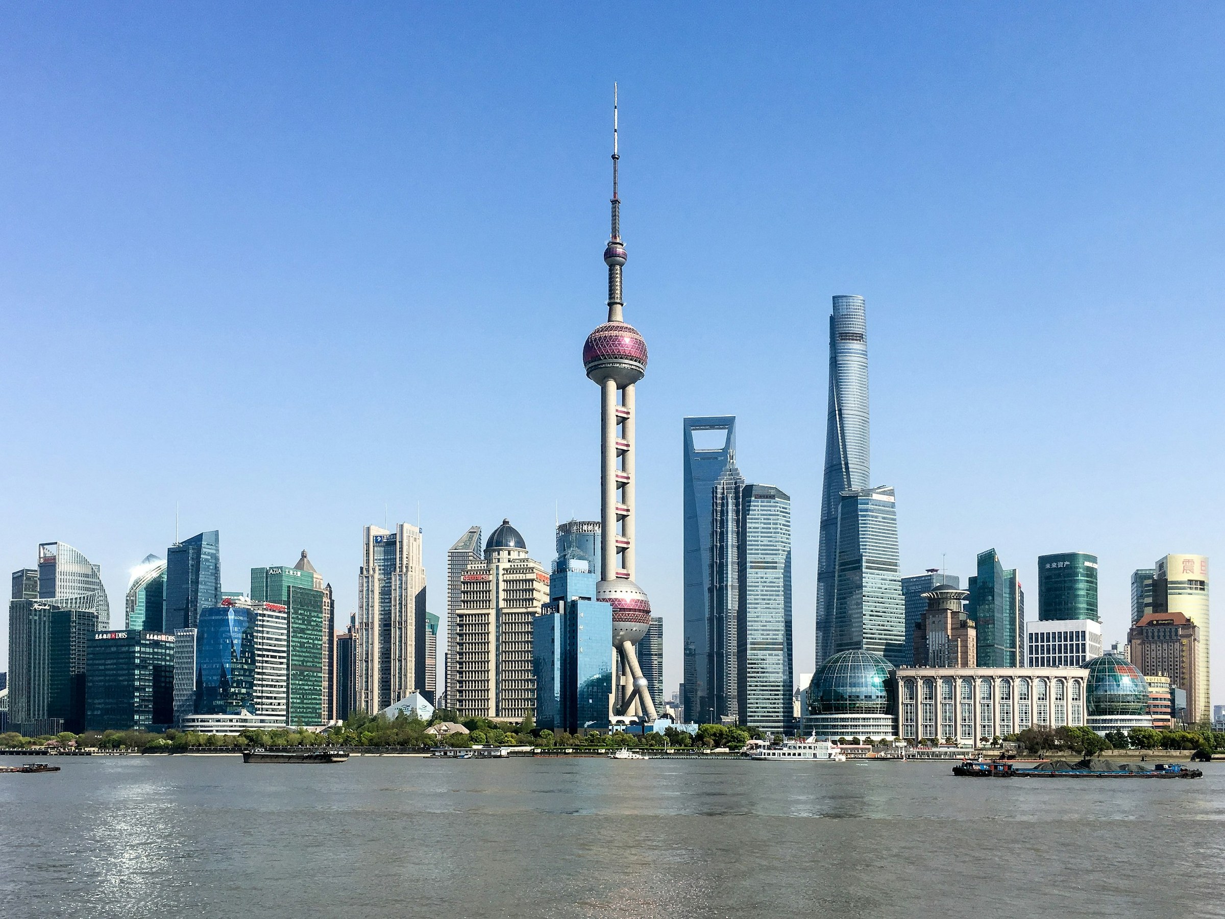Panorama: Pemandangan Shanghai, China