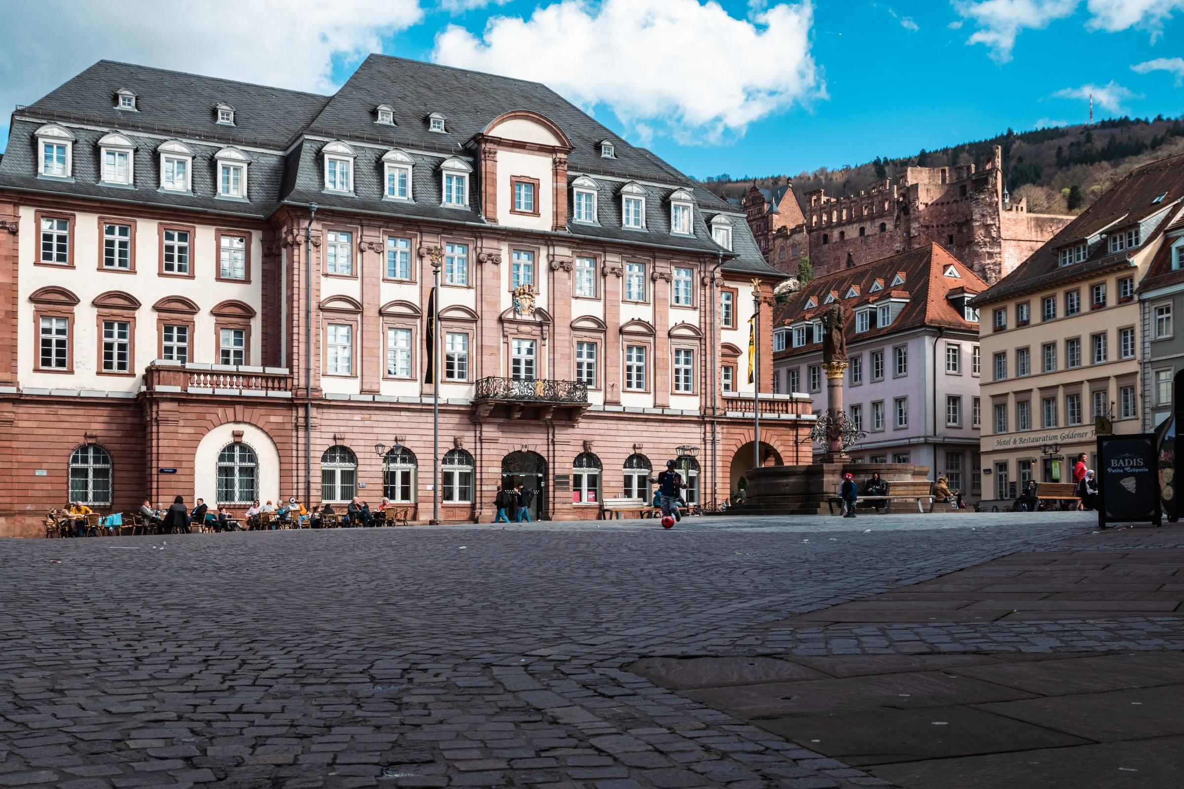Kota tua Heidelberg dari ketinggian