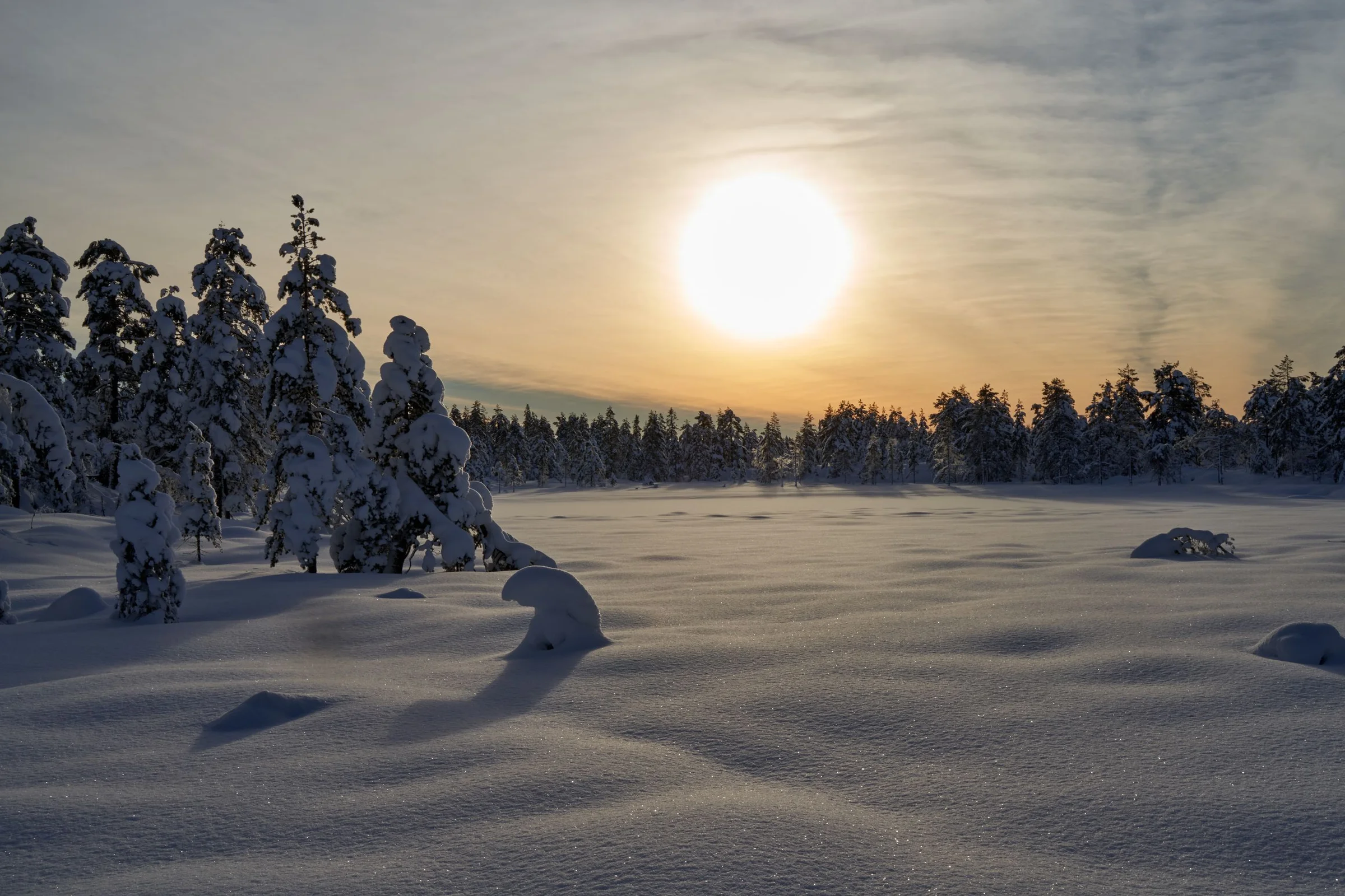 Pemandangan Lapland, Finlandia