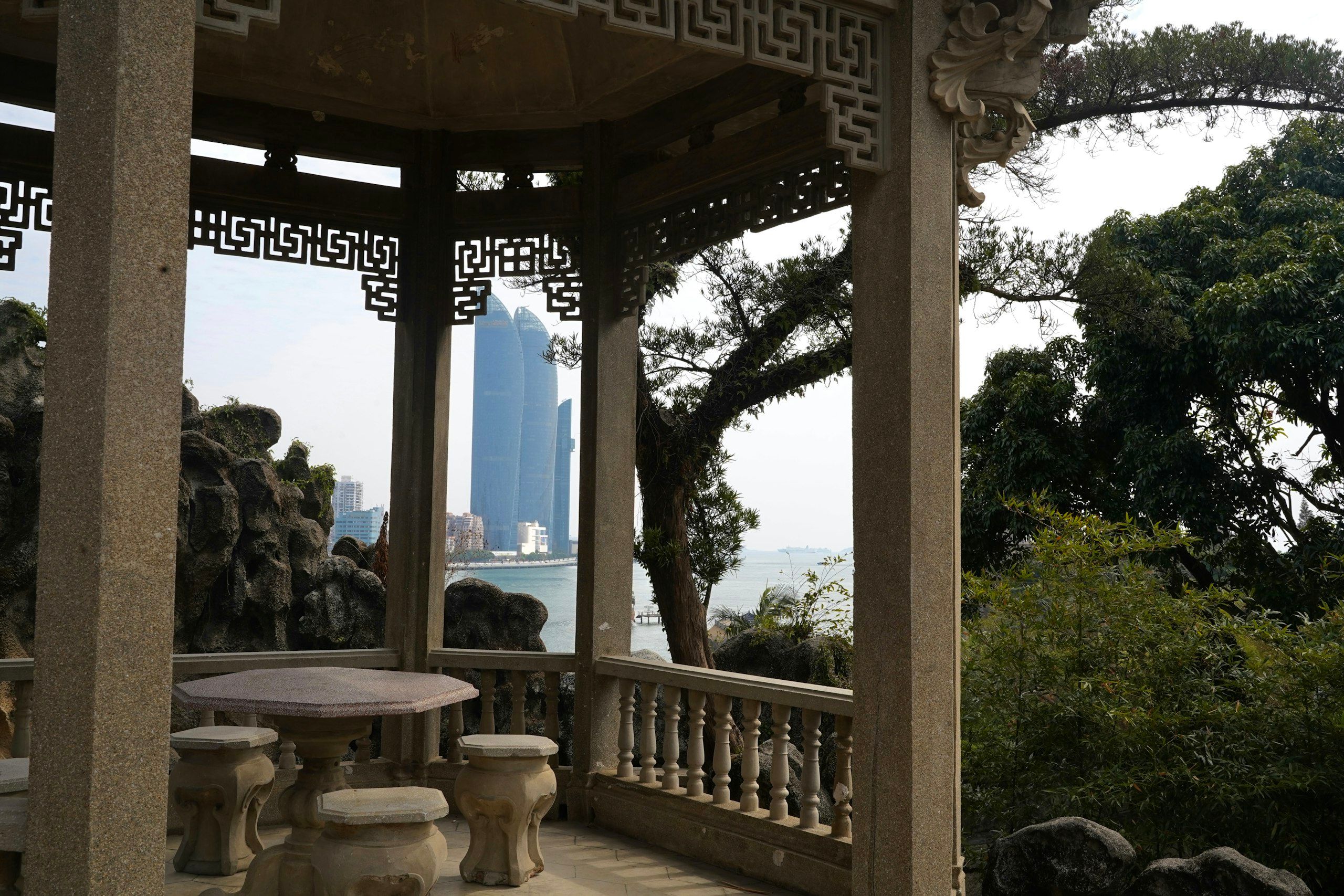 Pemandangan perjalanan di China