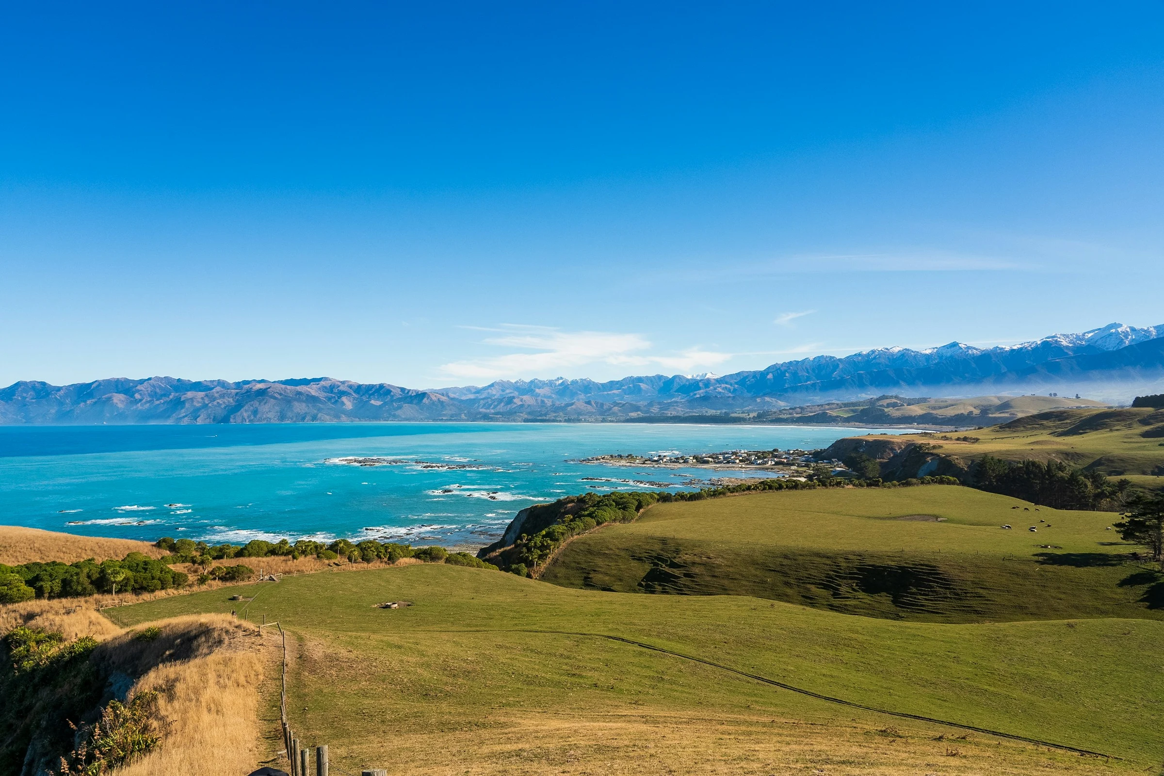 Panorama alam di New Zealand