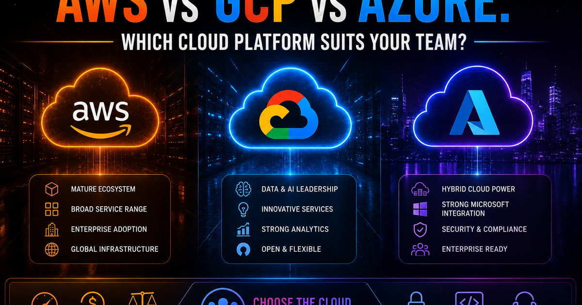 AWS vs GCP vs Azure: which cloud platform suits your team?