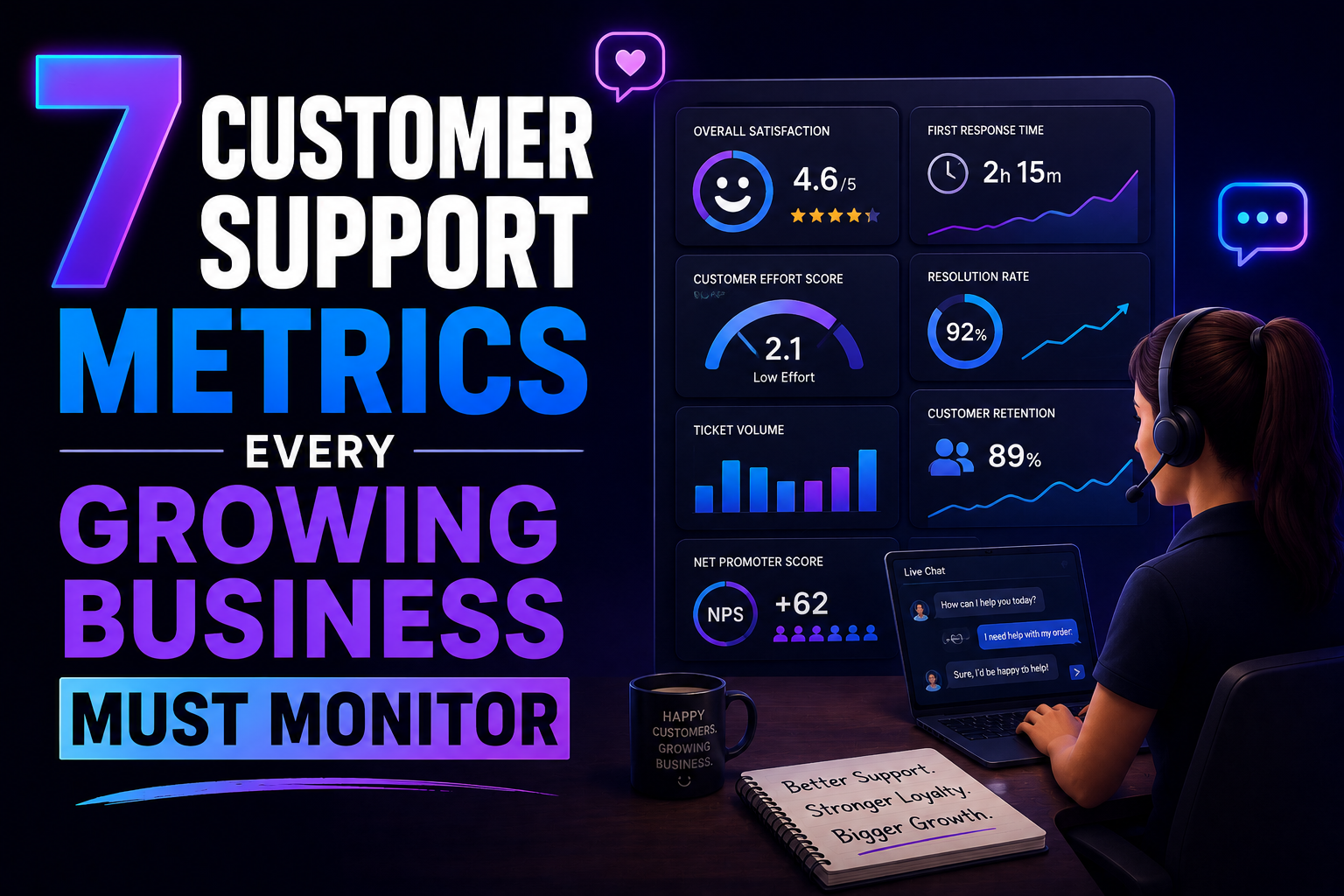 7 Customer Support Metrics Every Growing Business Must Monitor