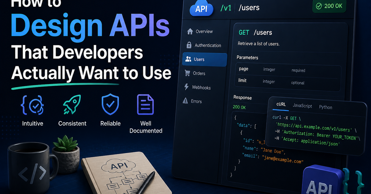 How to Design APIs That Developers Actually Want to Use