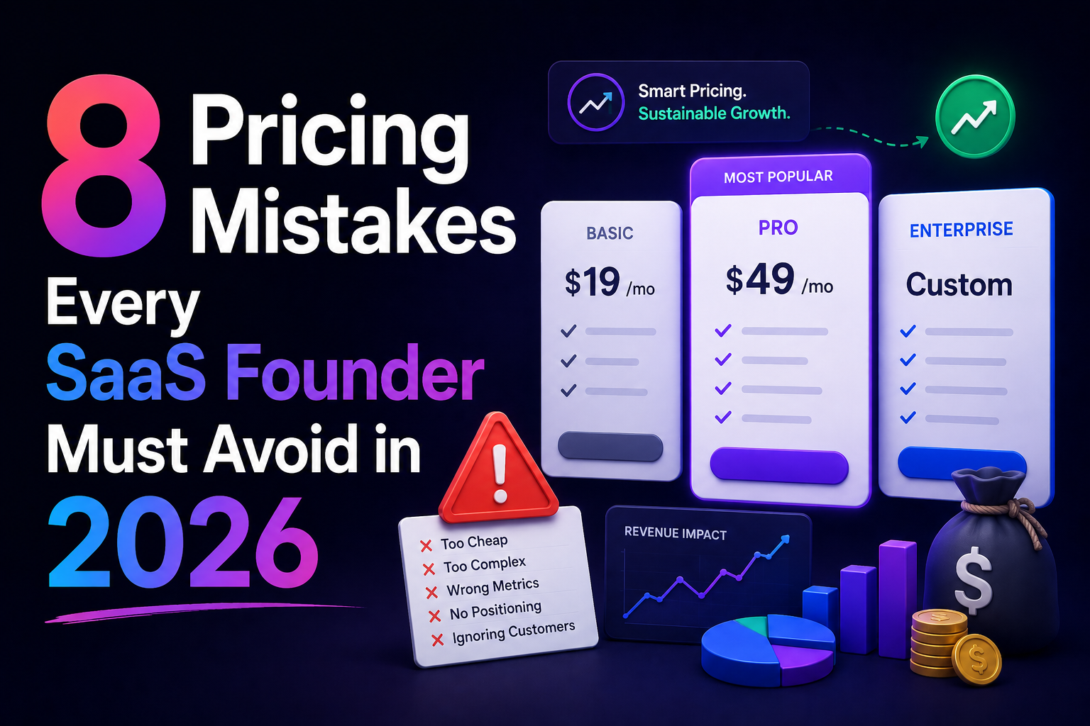 8 Pricing Mistakes Every SaaS Founder Must Avoid in 2026