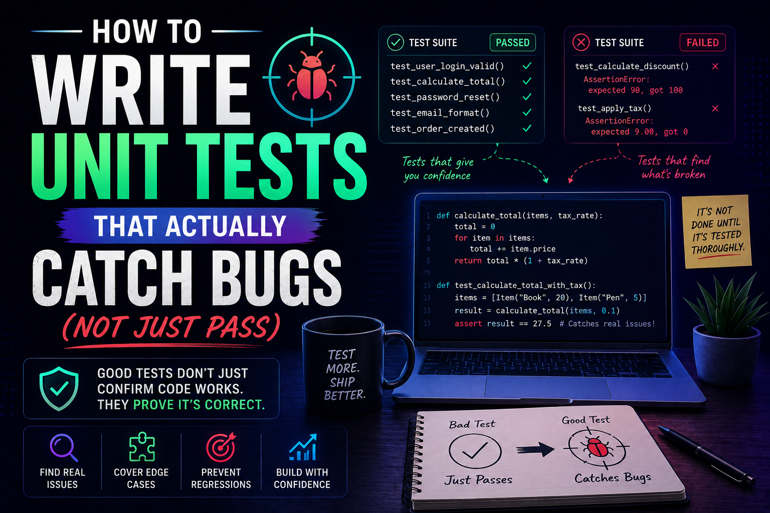 How to Write Unit Tests That Actually Catch Bugs (Not Just Pass)