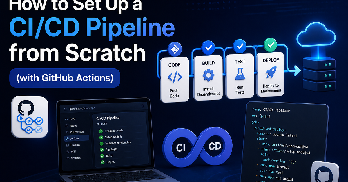 How to Set Up a CI/CD Pipeline from Scratch (with GitHub Actions)