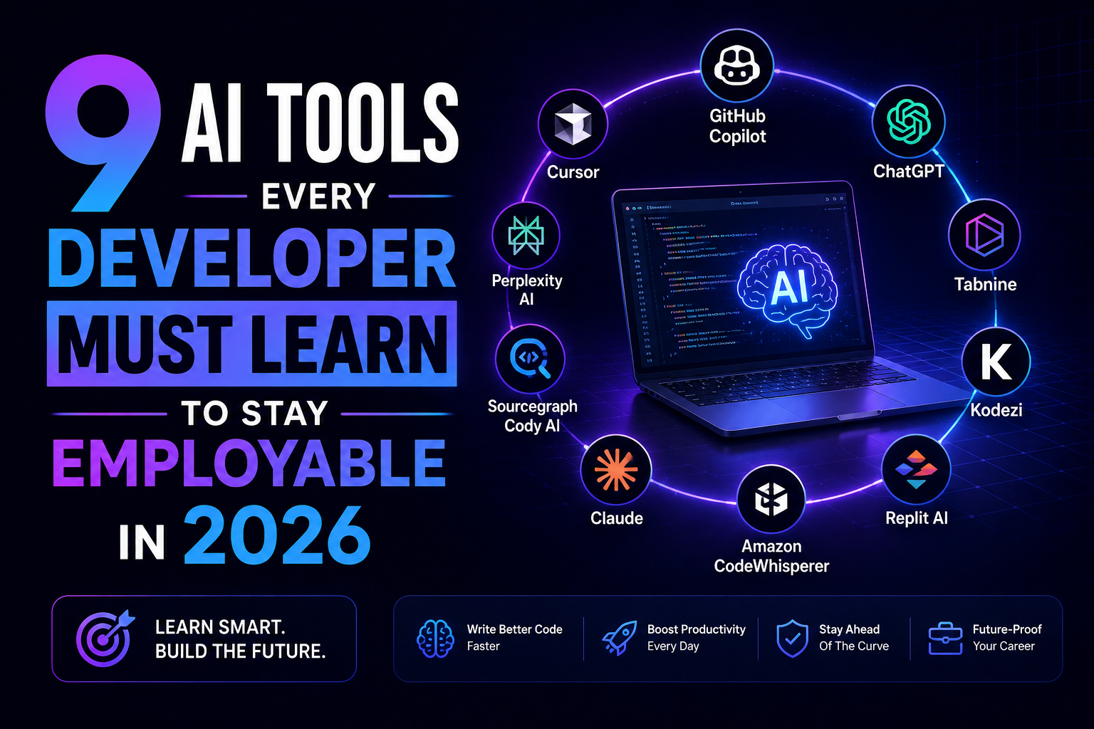 9 AI Tools Every Developer Must Learn to Stay Employable in 2026