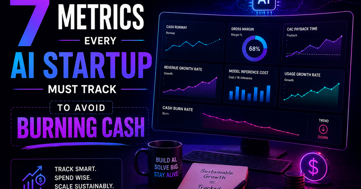 7 Metrics Every AI Startup Must Track to Avoid Burning Cash