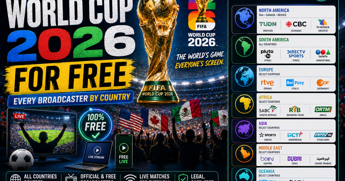 How to Watch World Cup 2026 for Free: Every Broadcaster by Country