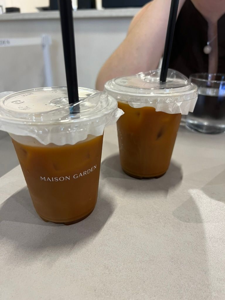 Cooling Ice Coffee at Maison Garden in Dempsey