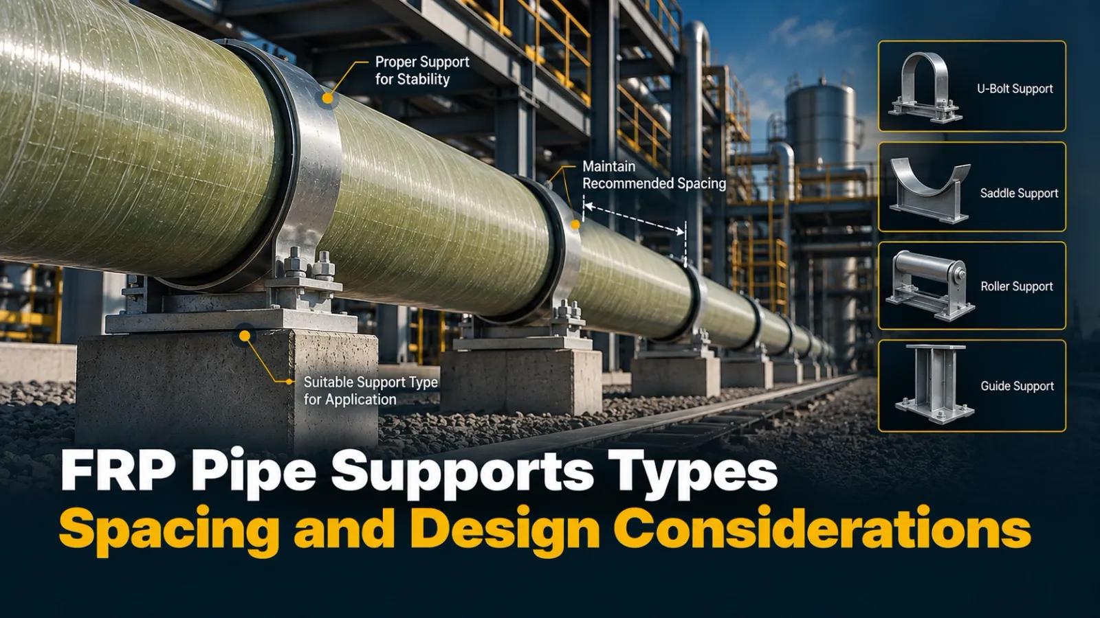 FRP Pipe Supports Types Spacing and Design Considerations
