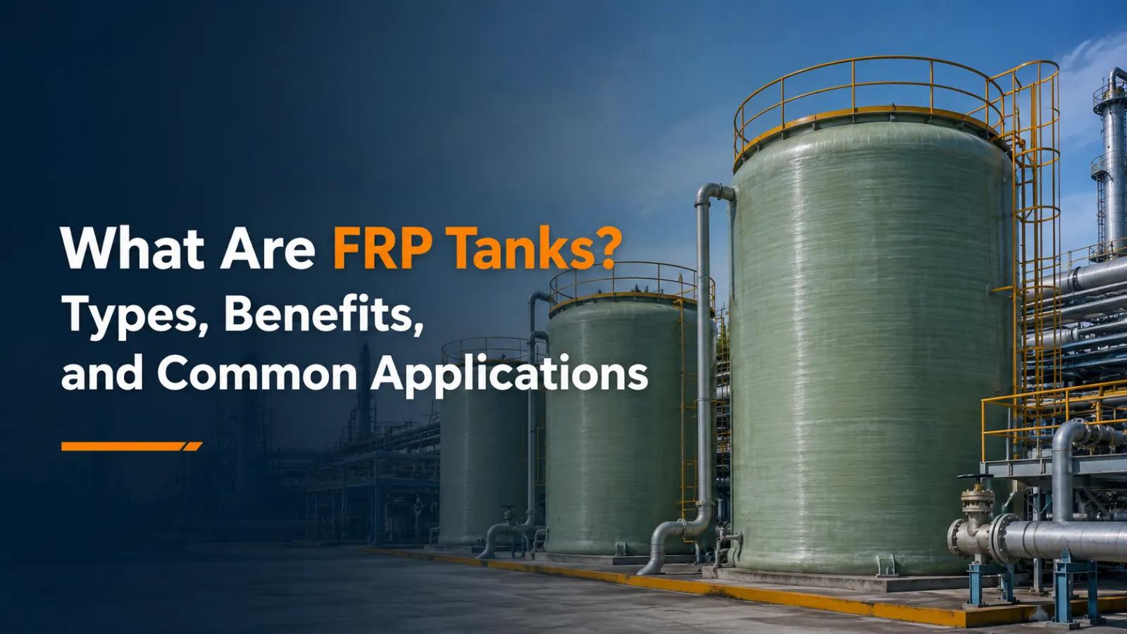 What Are FRP Tanks? Types, Benefits, and Uses