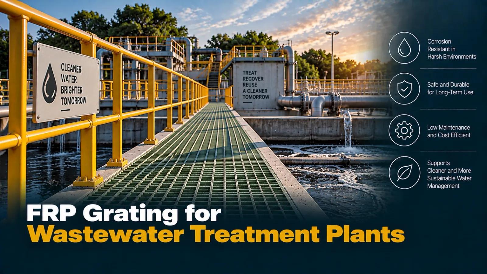 FRP Grating for Wastewater Treatment Plants