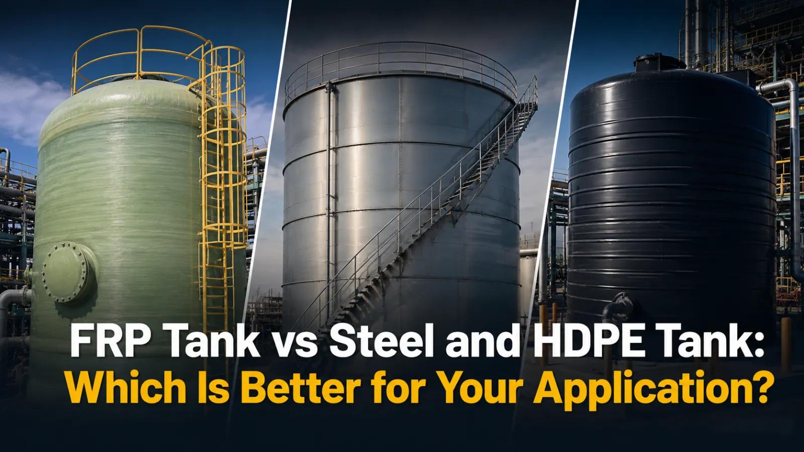 FRP Tank vs Steel and HDPE: Which Is Better?