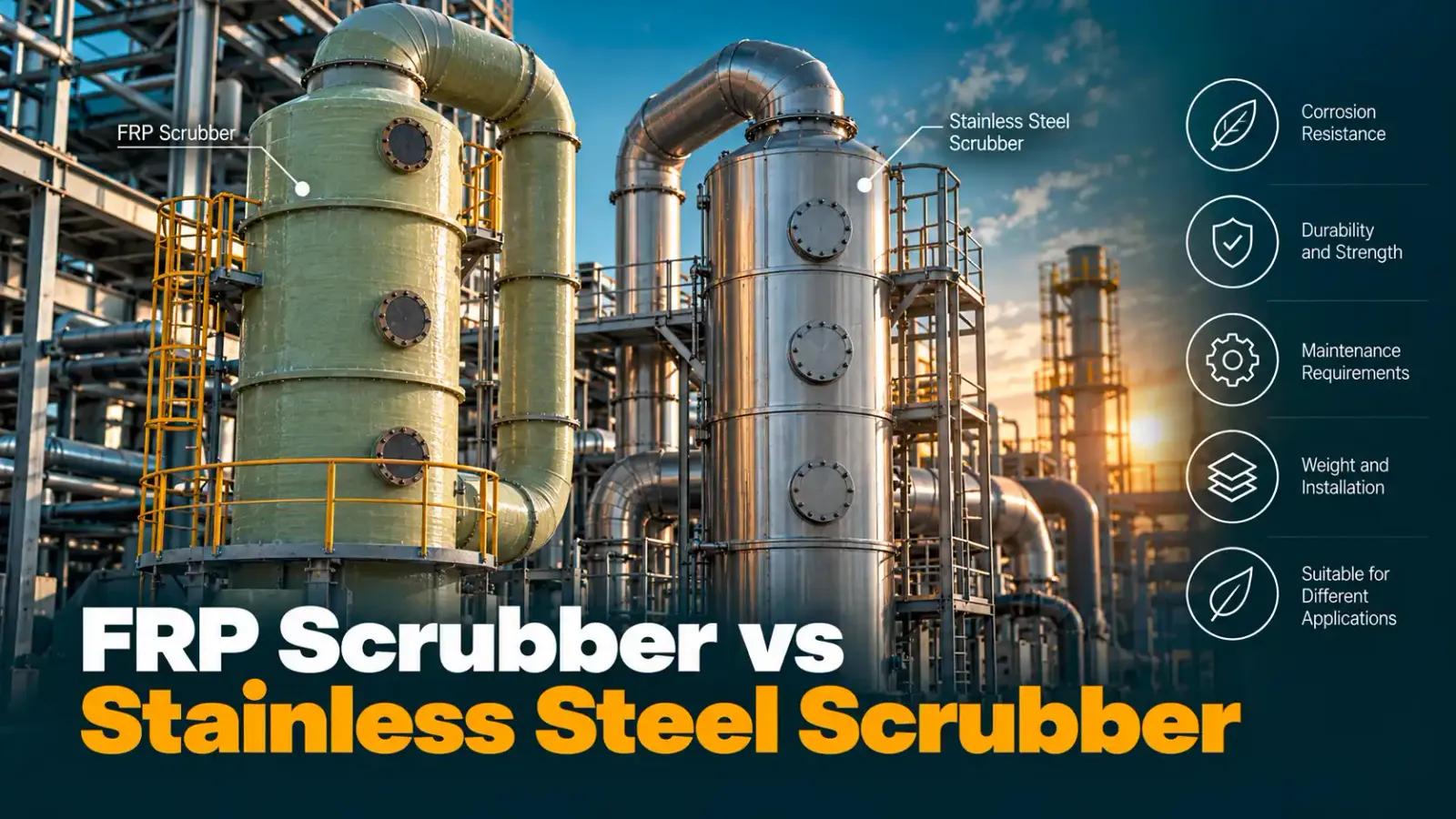 FRP Scrubber vs Stainless Steel Scrubber for Industrial Use
