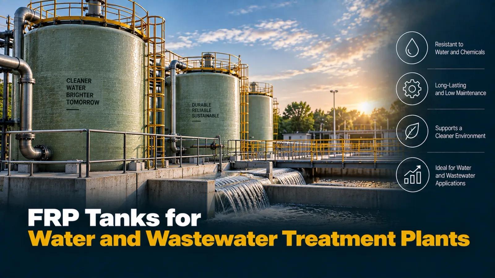 FRP Tanks for Water and Wastewater Treatment Plants