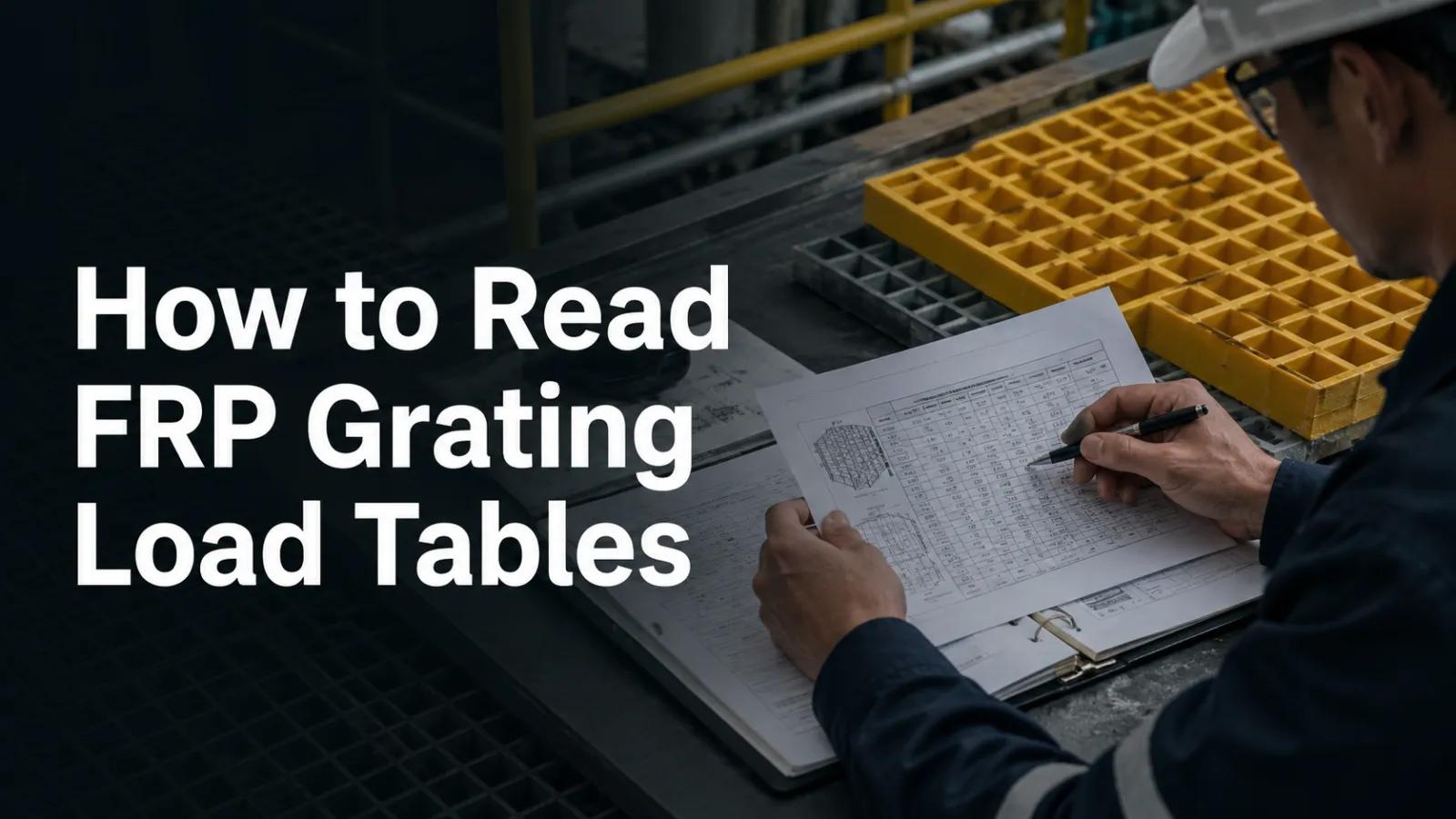 How to Read FRP Grating Load Tables Correctly