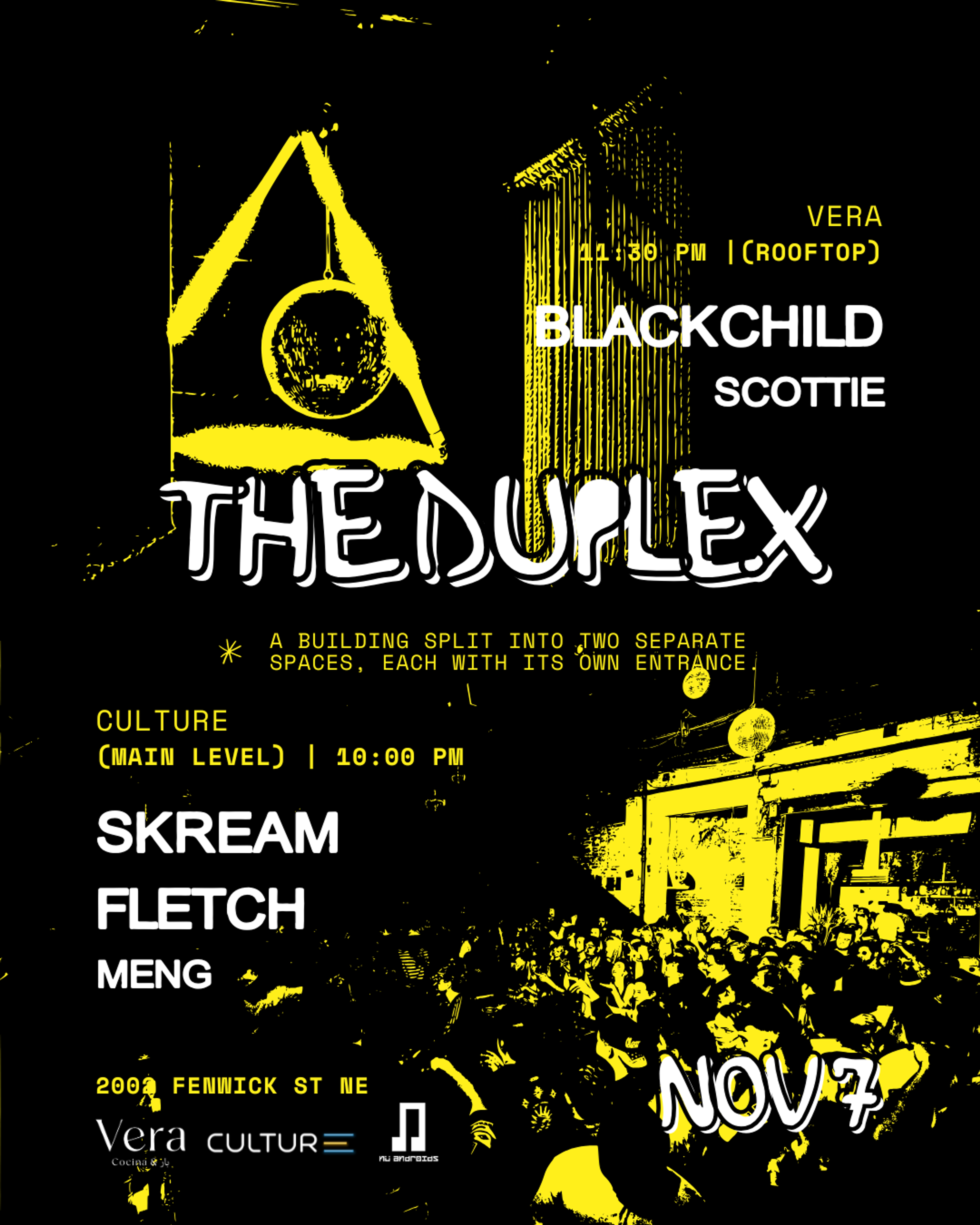Flyer image for The Duplex: Skream x Blackchild (Venue Takeover)