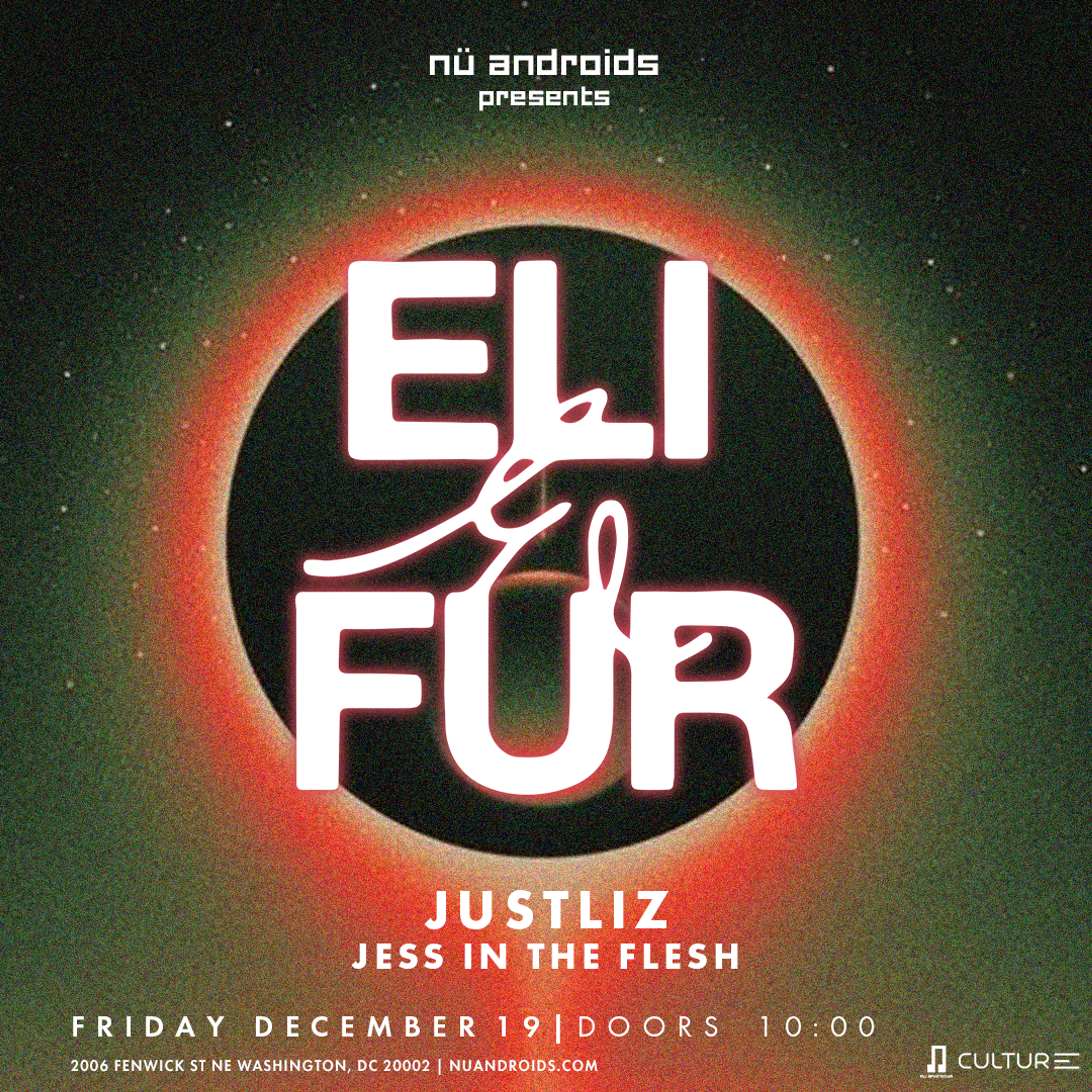 Flyer image for Eli & Fur