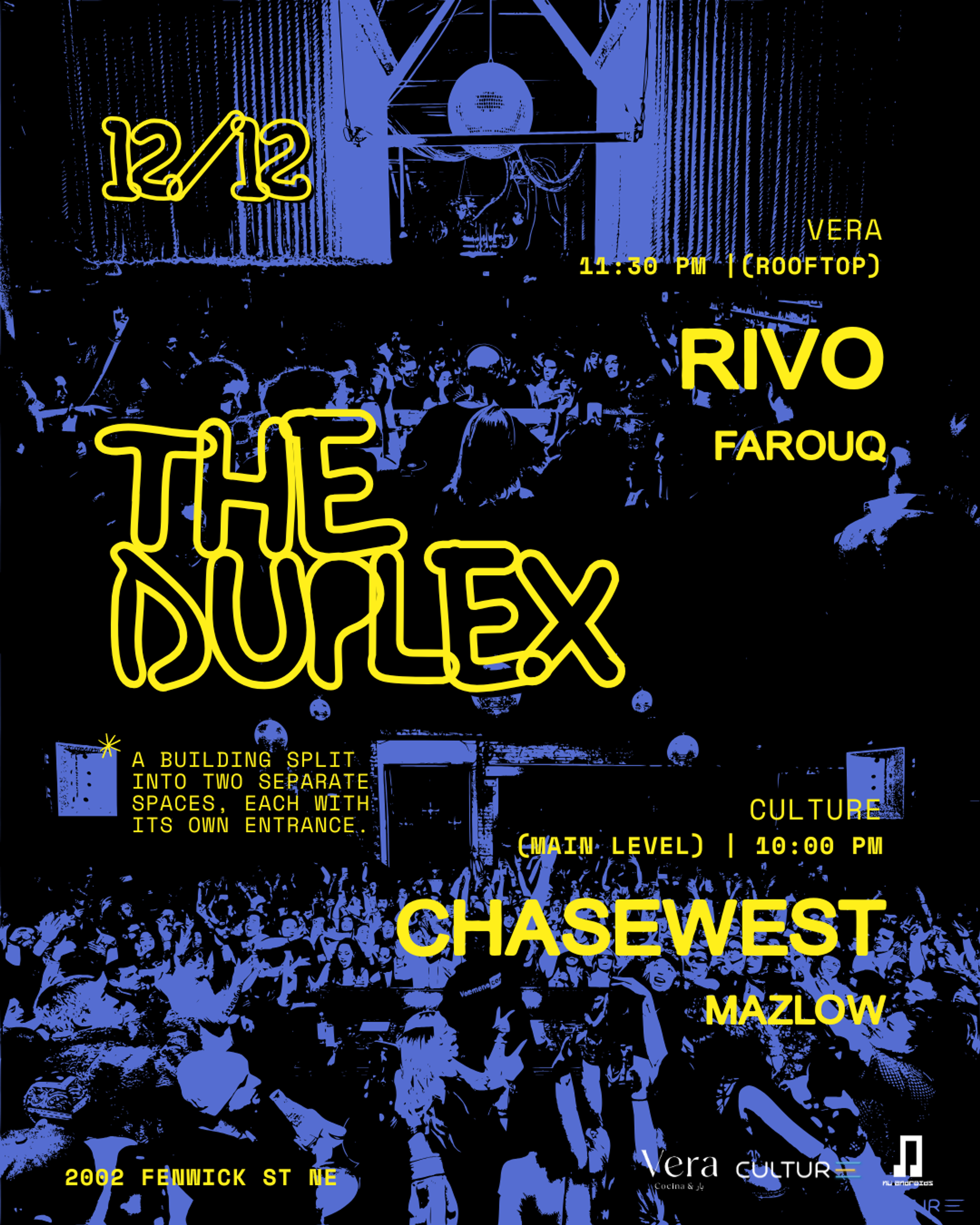 Flyer image for The Duplex: Chasewest X Rivo (Venue Takeover)