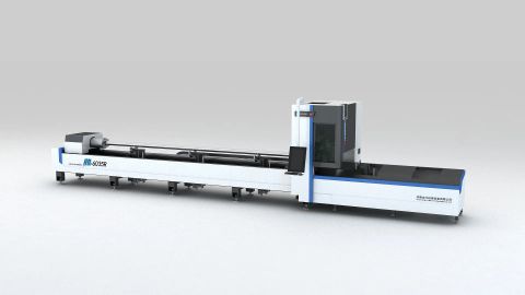 HongNiu Two-Chucks Fiber Laser Tube Cutting Machine